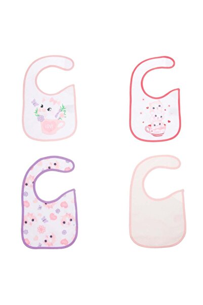 OEM Bavete medii de culoare roz si lila, cu modele cu pisicute. Cu o parte ti...