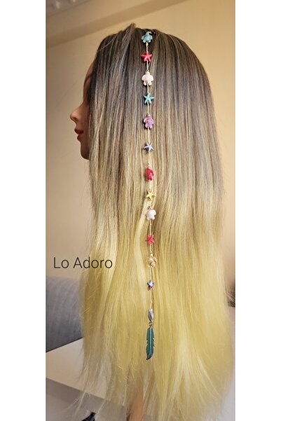 LO ADORO 2 bucăți de agrafe de păr, accesorii de vacanță, mărgele de perlat, ...