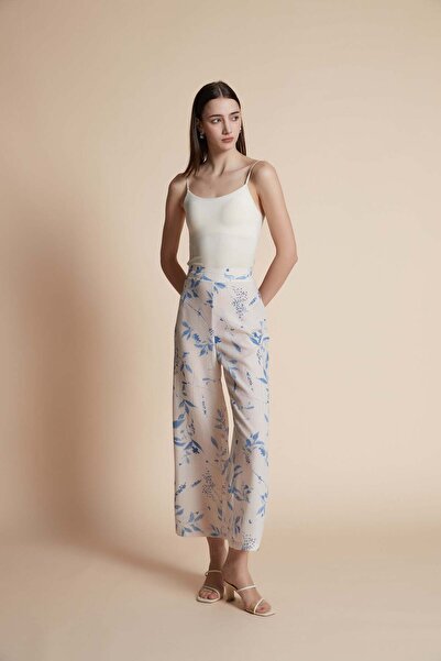 Yola Wide Leg Printed Pants