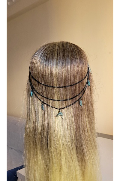 LO ADORO 2-Piece Snap-On Hair Holiday Accessory Pearl Bead Oyster Seashell St...