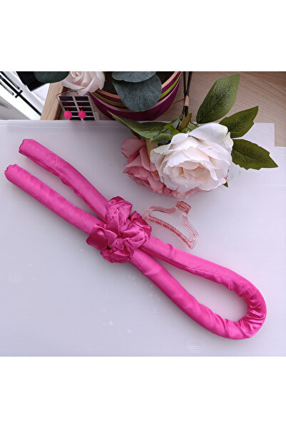 GlaMLo Accessories Hot pink soft foam heatless hair curling set