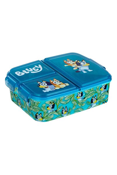 OEM Food/sandwich casserole for children, blue and teal with Bluey design. It...