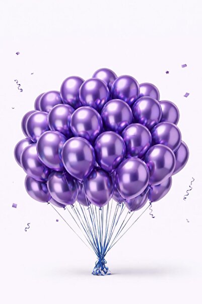 GNS عبوة من 100 قطعة، بالونات كروم مقاس 12 بوصة، متوافقة مع الهيليوم، زينة حف...