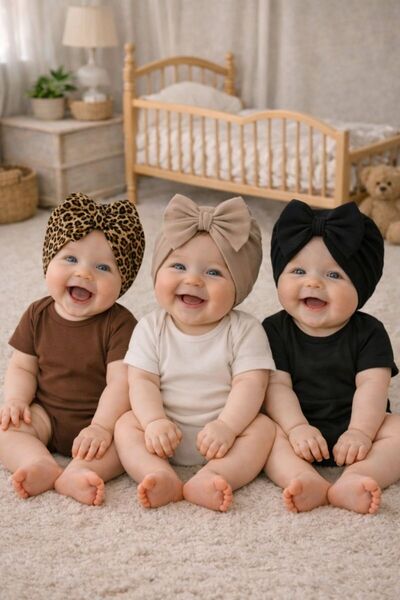 Arin Baby 3 LÜ FİYONKLU BEBEK BONESİ/ 0-12 AY ARASI ESNEK VE YUMUŞAK YAPIDA K...