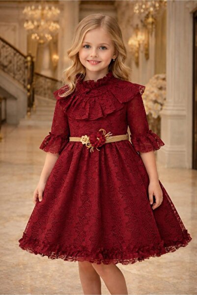 BEGONYA BEBECE KIDS Girls' Wedding Invitation Party Birthday Celebration Dress