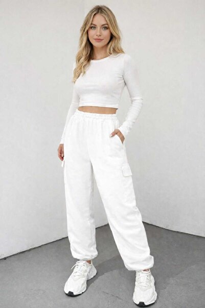 Pupa Women's Cargo Pocket Jogger Sweatpants