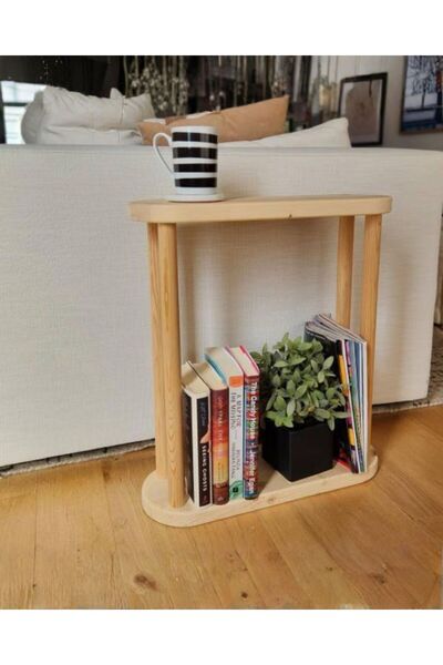 ostende Masif Ahşap Yan ve Orta Sehpa Salon Yatak Odası Komodin Koltuk Yanı İ...