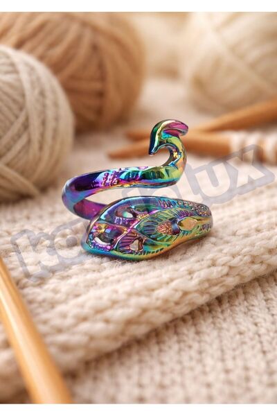 Kardelux Decorative Knitting Ring - Yarn Guide Ring Apparatus - Metal Crochet...