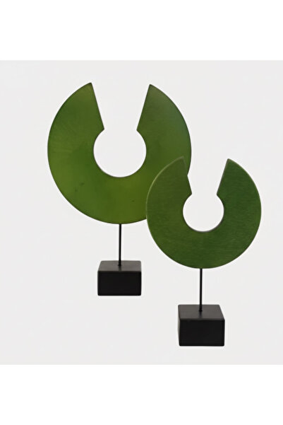 AKUA TAHTA Modern Sanat Esintisi: El İşçiliği Gold İkili Dekoratif Obje Seti