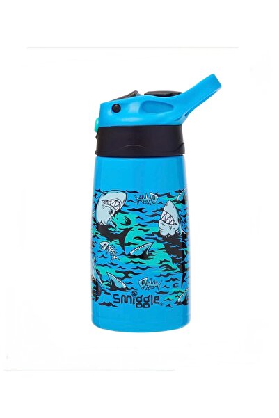 SMIGGLE Shark Patterned Stainless Steel Flask 400ml
