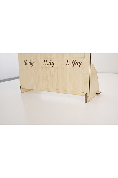 mars tasarım İlk Yılım Bebek Anı Fotoğraf Çerçevesi Standı