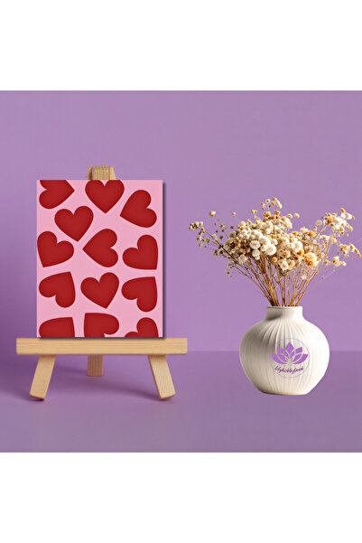 LİLYHOBBYLAND Mini Sayılarla Boyama Kiti 20x20 cm Sevgililer Günü ve Kız Gece...