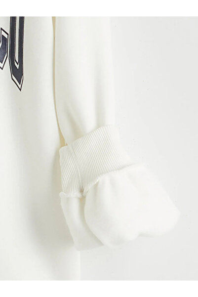 LC Waikiki Printed Oversize Women's Thick Sweatshirt