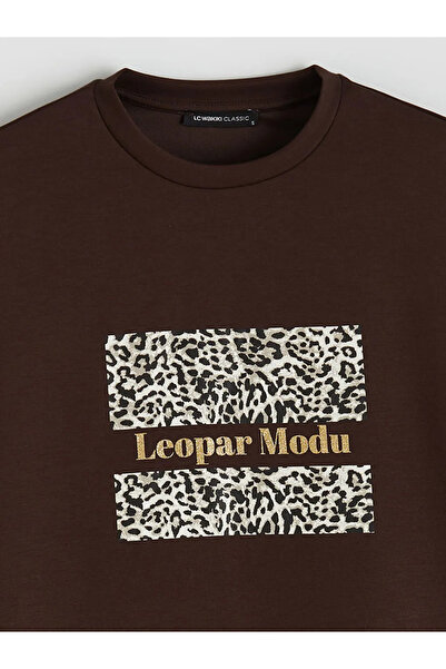 LC Waikiki Τονίκ γυναικεία φούτερ με στάμπα Oversize