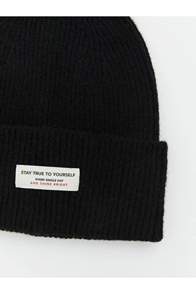 LC Waikiki Women's Beret with Lettering Embroidery