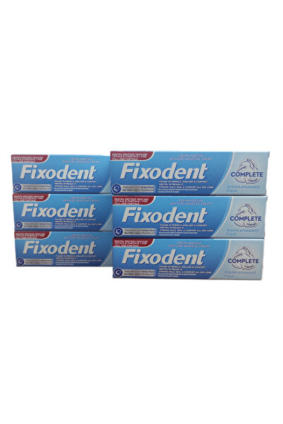 Fixodent COMPLETE PROTEZ YAPIŞTIRICI KREM FERAH NANE AROMALI 47 GR X 6 ADET
