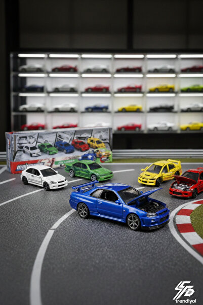 Majorette Jdm Legends 5-Piece Car Set - Japan Series Anime Themed Metal Vehicles