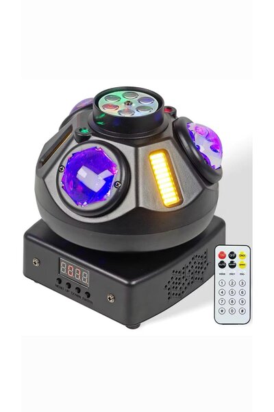 DJ PRO DİSCO BALL BEE EYES 4IN1 BEAM-STROBE-LAZER ROBOT IŞIK