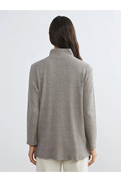 LC Waikiki Women's Stand Collar Oversize T-Shirt