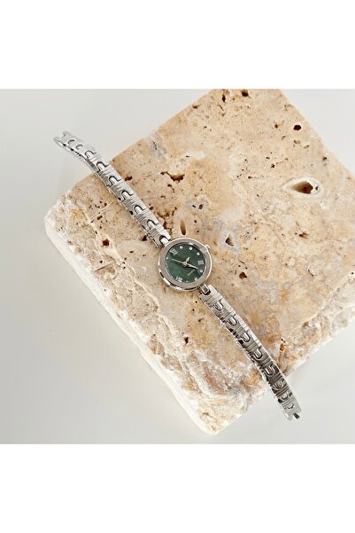 Vesce Atelier Esley Silver Watch Green