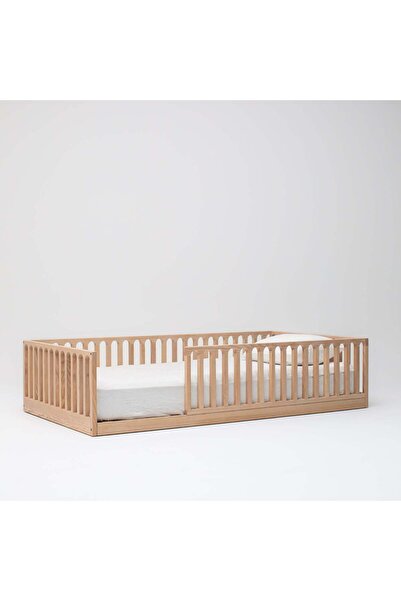 Creawood Zali Montessori Yer Yatağı, Masif Ahşap Çocuk Karyolası 90x190