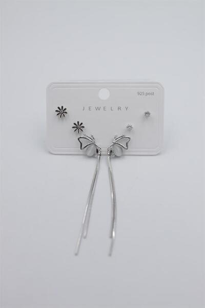 toyigoo Multiple Set Earrings - Silver