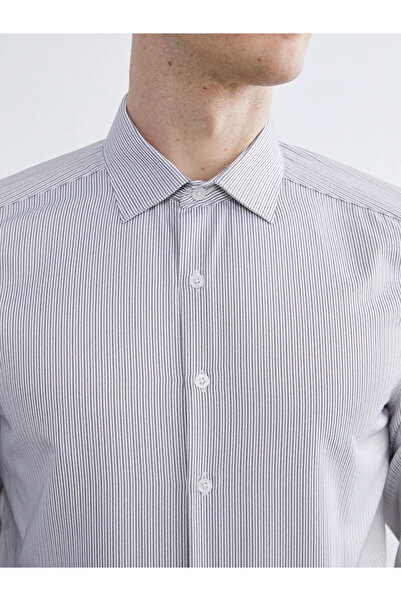 LC Waikiki Slim Fit Long Sleeve Striped Men's Shirt