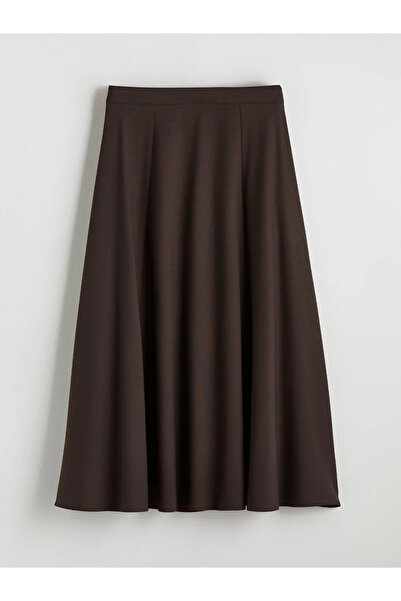 LC Waikiki Flared Skirt with Zipper at the Waist