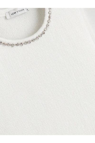 LC Waikiki guler rotund Pulover tricotat pentru femei Stoned