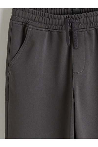 LC Waikiki Fleece Lined Boys' Trousers with Elastic Waist