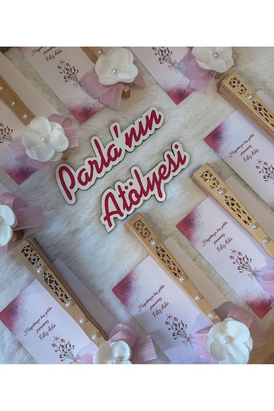 SOFT 10 adet söz nişan kına düğün doğum günü doğum nikah birde hediyelik yelpaze