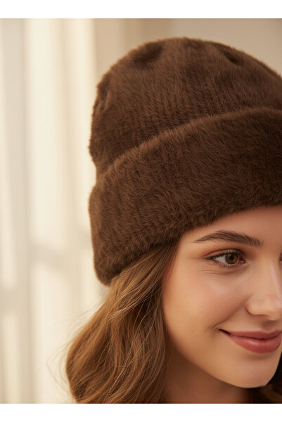 derikem Women's Furry Soft Plush Beanie