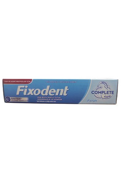 Fixodent COMPLETE PROTEZ YAPIŞTIRICI KREM FERAH NANE AROMALI 47 GR