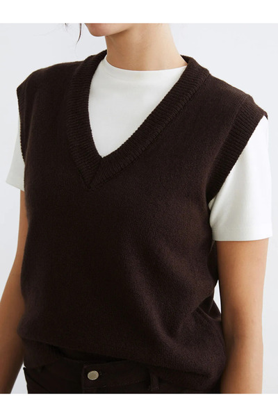 LC Waikiki V-Neck Women's Knitwear Sweater