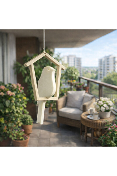 justone Balkon Asma Dekoratif Kuş | Ev & Bahçe Dekoru | 3D Baskı Minimal Süs