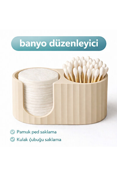 justone Bathroom Organizer – Cotton Pad and Cotton Swab Storage Box