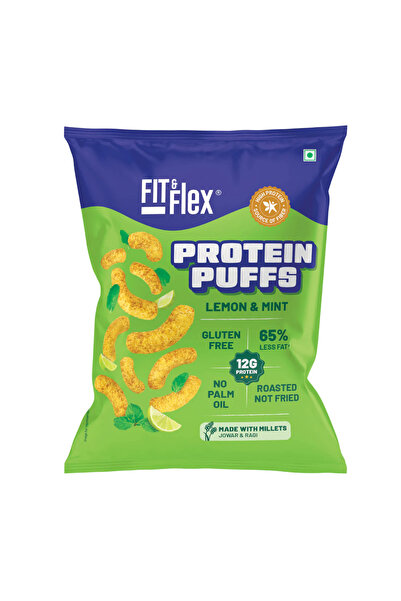 FIT and FLEX Fit & Flex Protein Puffs Lemon & Mint 12G Protein, Gluten free, ...