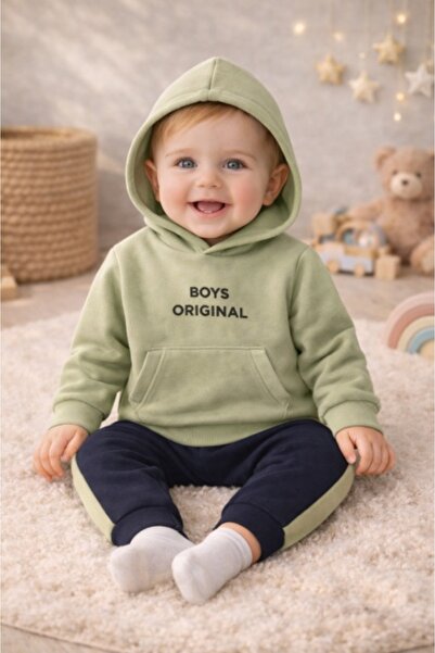 Superbaby Memoza Boys Original Set with pocket, green