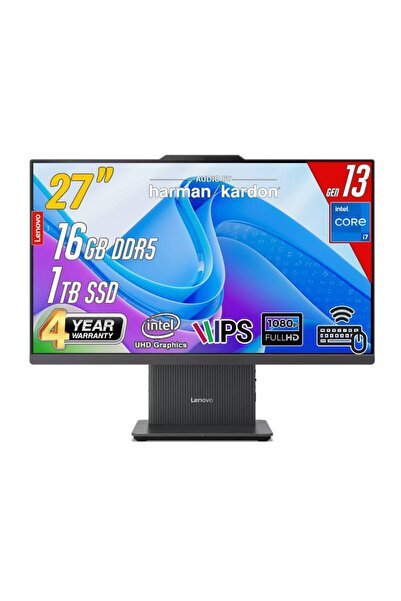 LENOVO IdeaCentre 27IRH9 Intel Core i7-13620H 16GB 1TB 27 FHD FreeDos Siyah A...