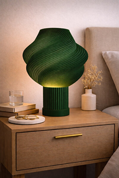 Vescarri مصباح طاولة مزخرف – إضاءة محيطية بتصميم عصري - 17 سم