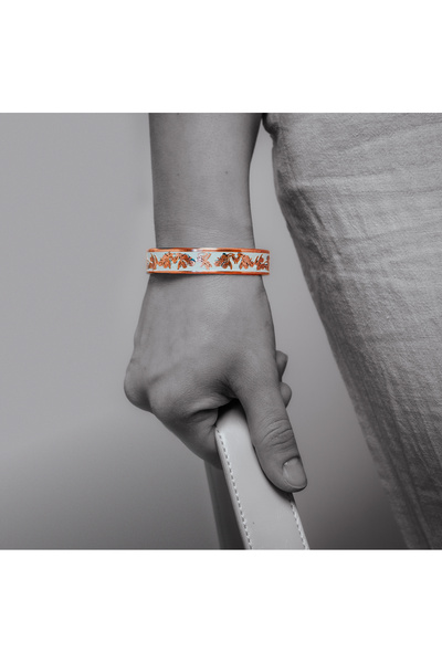 ARANA Brățară din cupru cu flori sălbatice