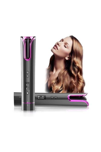 Stone Automatic Curler KX5000 Stone®, LCD, Portable, USB Rechargeable, Perfec...