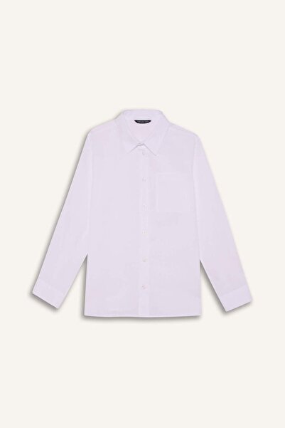 DeFacto Cămașă cu aspect de in pentru băieți B5983A826SP