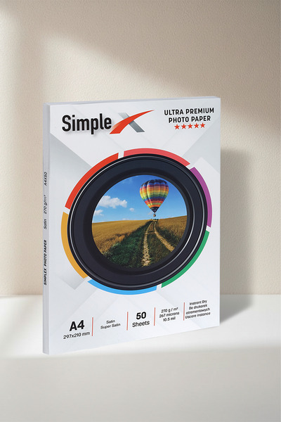 simplex 20x30 cm (A4) Mat Fotoğraf Kağıdı 270 Gr - 50 Adet