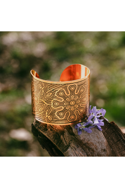 ARANA Brățară Mandala din cupru