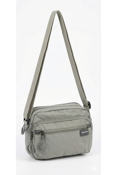 Sanmorris Kadın Suya Dayanıklı Paraşüt Kumaş 4 Gözlü Çapraz Askılı Oval El Ve...