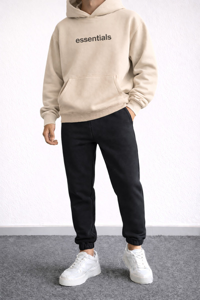 Revasser Unisex Women/Men Essentials Custom Printed Bottom Top Cotton Jogger ...