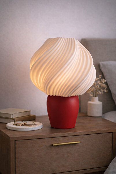Vescarri Modern Spiral Decorative Table Lamp – Ambient Lighting