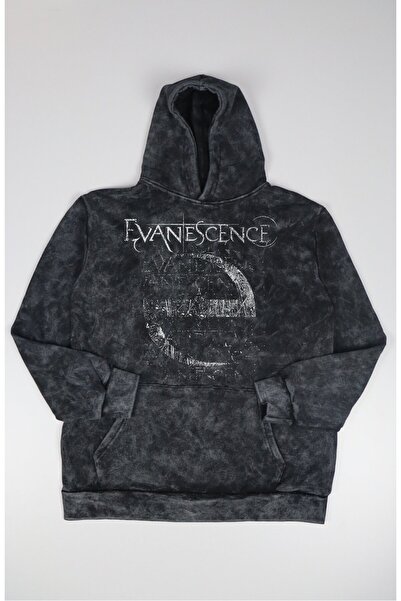 Fuddy Moda Unisex φούτερ με στάμπα Evanescence και κουκούλα, ρετρό φούτερ με ...