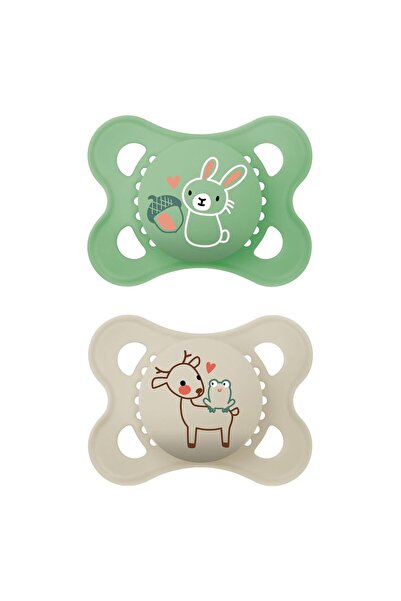 MAM Original Matte Baby Emzik 0-6 Ay 2’li – BPA’sız Silikon & Sterilize Kutulu